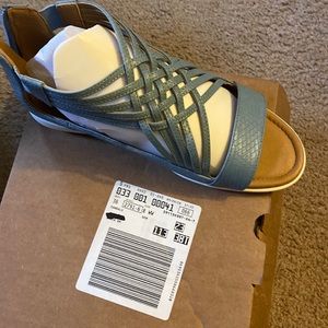 Comfort view blue sandals